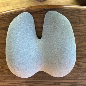 Cushion Lab Grey Back Relief Lumbar Pillow